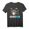 Drummer - ME - Schlagzeug Set Illustration T-Shirt für Musiker und Musikliebhaber
