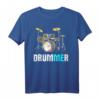 Drummer - ME - Schlagzeug Set Illustration T-Shirt für Musiker und Musikliebhaber