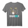 Drummer - ME - Schlagzeug Set Illustration T-Shirt für Musiker und Musikliebhaber
