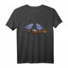 Vogel Tiere Vogelmotiv Illustration T-Shirt – Süße Vogelfamilie, ideal als Geschenk für Tier- und Vogelliebhaber