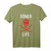 Lustiges 'Döner Life' - Kebab Illustration T-Shirt für Döner-Fans, Verkäufer & Foodies