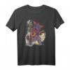 Katzen T-Shirt mit Louis Wain Illustration - Niedliches Katzen- und Banjo-Design für Tierliebhaber & Katzenfans