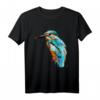 Eisvogel Vogel Aquarell T-Shirt – Kunstvolles Natur- und Tiermotiv für Streetwear, Casual & Kunstliebhaber