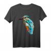 Eisvogel Vogel Aquarell T-Shirt – Kunstvolles Natur- und Tiermotiv für Streetwear, Casual & Kunstliebhaber