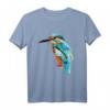 Eisvogel Vogel Aquarell T-Shirt – Kunstvolles Natur- und Tiermotiv für Streetwear, Casual & Kunstliebhaber