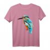 Eisvogel Vogel Aquarell T-Shirt – Kunstvolles Natur- und Tiermotiv für Streetwear, Casual & Kunstliebhaber