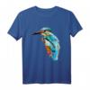 Eisvogel Vogel Aquarell T-Shirt – Kunstvolles Natur- und Tiermotiv für Streetwear, Casual & Kunstliebhaber