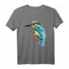 Eisvogel Vogel Aquarell T-Shirt – Kunstvolles Natur- und Tiermotiv für Streetwear, Casual & Kunstliebhaber