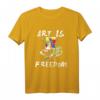 Art Is Freedom - Kunst Ist Freiheit! Malerei Pinsel T-Shirt für Künstler, Mediengestalter & Kreative – Perfektes Geschenk für Künstler und Kunstliebhaber