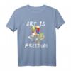 Art Is Freedom - Kunst Ist Freiheit! Malerei Pinsel T-Shirt für Künstler, Mediengestalter & Kreative – Perfektes Geschenk für Künstler und Kunstliebhaber