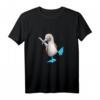 Lustiges T-Shirt mit tanzendem Blau-Tölpel – Witziges Tiermotiv für Vogel-Fans, Ornithologen und Humorliebhaber