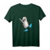 Lustiges T-Shirt mit tanzendem Blau-Tölpel – Witziges Tiermotiv für Vogel-Fans, Ornithologen und Humorliebhaber