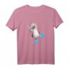Lustiges T-Shirt mit tanzendem Blau-Tölpel – Witziges Tiermotiv für Vogel-Fans, Ornithologen und Humorliebhaber