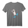 Lustiges T-Shirt mit tanzendem Blau-Tölpel – Witziges Tiermotiv für Vogel-Fans, Ornithologen und Humorliebhaber