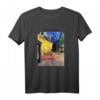 Van Gogh Geschenk: Café Terrasse bei Nacht Kunst T-Shirt - Impressionistische Kunst für Kunstliebhaber & Van Gogh Fans