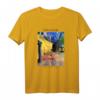 Van Gogh Geschenk: Café Terrasse bei Nacht Kunst T-Shirt - Impressionistische Kunst für Kunstliebhaber & Van Gogh Fans