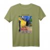 Van Gogh Geschenk: Café Terrasse bei Nacht Kunst T-Shirt - Impressionistische Kunst für Kunstliebhaber & Van Gogh Fans