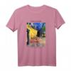 Van Gogh Geschenk: Café Terrasse bei Nacht Kunst T-Shirt - Impressionistische Kunst für Kunstliebhaber & Van Gogh Fans