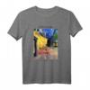 Van Gogh Geschenk: Café Terrasse bei Nacht Kunst T-Shirt - Impressionistische Kunst für Kunstliebhaber & Van Gogh Fans