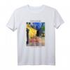 Van Gogh Geschenk: Café Terrasse bei Nacht Kunst T-Shirt - Impressionistische Kunst für Kunstliebhaber & Van Gogh Fans