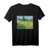 Van Gogh Green Field mit Zypresse T-Shirt – Impressionistisches Kunstwerk für Kunstliebhaber und Van Gogh Fans