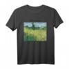 Van Gogh Green Field mit Zypresse T-Shirt – Impressionistisches Kunstwerk für Kunstliebhaber und Van Gogh Fans