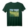 Van Gogh Green Field mit Zypresse T-Shirt – Impressionistisches Kunstwerk für Kunstliebhaber und Van Gogh Fans