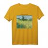 Van Gogh Green Field mit Zypresse T-Shirt – Impressionistisches Kunstwerk für Kunstliebhaber und Van Gogh Fans