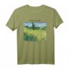 Van Gogh Green Field mit Zypresse T-Shirt – Impressionistisches Kunstwerk für Kunstliebhaber und Van Gogh Fans