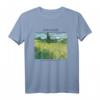 Van Gogh Green Field mit Zypresse T-Shirt – Impressionistisches Kunstwerk für Kunstliebhaber und Van Gogh Fans