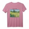 Van Gogh Green Field mit Zypresse T-Shirt – Impressionistisches Kunstwerk für Kunstliebhaber und Van Gogh Fans
