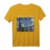 Sternennacht von Vincent van Gogh | Berühmtes Gemälde T-Shirt für Kunstliebhaber, Studenten & Lehrer