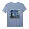 Sternennacht von Vincent van Gogh | Berühmtes Gemälde T-Shirt für Kunstliebhaber, Studenten & Lehrer