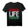 Woman Life Freedom Iran Patriotisches Langarmshirt mit Slogan – Vintage Look für Unterstützung iranischer Frauen und Freiheit