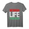 Woman Life Freedom Iran Patriotisches Langarmshirt mit Slogan – Vintage Look für Unterstützung iranischer Frauen und Freiheit
