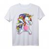 Dabbing Unicorn T-Shirt für Mädchen, Frauen & Kinder – Rainbow Unicorns, Trendiges Fantasy-Design für Unicorn Squad, Tänzer & Einhorn-Liebhaber