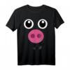 Schweinekostüm Halloween Schwein Gesicht T-Shirt für Kinder, Frauen und Männer – Lustiges Tierkostüm für Partys