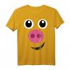 Schweinekostüm Halloween Schwein Gesicht T-Shirt für Kinder, Frauen und Männer – Lustiges Tierkostüm für Partys