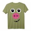Schweinekostüm Halloween Schwein Gesicht T-Shirt für Kinder, Frauen und Männer – Lustiges Tierkostüm für Partys