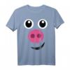 Schweinekostüm Halloween Schwein Gesicht T-Shirt für Kinder, Frauen und Männer – Lustiges Tierkostüm für Partys