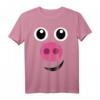 Schweinekostüm Halloween Schwein Gesicht T-Shirt für Kinder, Frauen und Männer – Lustiges Tierkostüm für Partys