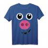 Schweinekostüm Halloween Schwein Gesicht T-Shirt für Kinder, Frauen und Männer – Lustiges Tierkostüm für Partys