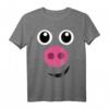 Schweinekostüm Halloween Schwein Gesicht T-Shirt für Kinder, Frauen und Männer – Lustiges Tierkostüm für Partys