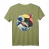 Lustiges Große Welle Kawaii Katze Hai Kätzchen T-Shirt – Japanisches Design, Anime & Streetwear Style, Perfekt für Kunst- und Japan-Fans
