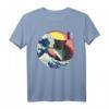 Lustiges Große Welle Kawaii Katze Hai Kätzchen T-Shirt – Japanisches Design, Anime & Streetwear Style, Perfekt für Kunst- und Japan-Fans