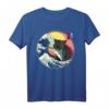 Lustiges Große Welle Kawaii Katze Hai Kätzchen T-Shirt – Japanisches Design, Anime & Streetwear Style, Perfekt für Kunst- und Japan-Fans