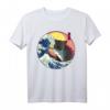 Lustiges Große Welle Kawaii Katze Hai Kätzchen T-Shirt – Japanisches Design, Anime & Streetwear Style, Perfekt für Kunst- und Japan-Fans