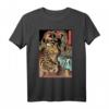 Retro Vintage Drache gegen riesigen Tiger Japanisches T-Shirt - Episches Anime- und Manga-Design für Kunstliebhaber und Japan-Fans
