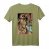 Retro Vintage Drache gegen riesigen Tiger Japanisches T-Shirt - Episches Anime- und Manga-Design für Kunstliebhaber und Japan-Fans
