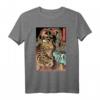 Retro Vintage Drache gegen riesigen Tiger Japanisches T-Shirt - Episches Anime- und Manga-Design für Kunstliebhaber und Japan-Fans